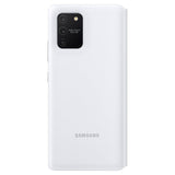 Husa Galaxy S10 Lite, Originala Samsung, Clear S View Wallet Cover, Alba