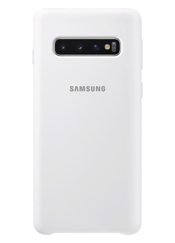 Husa Samsung Galaxy S10, Originala Samsung, Silicone Cover, Alba
