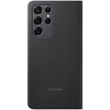 Husa Samsung Smart Clear View Cover cu S-Pen pentru Galaxy S21 Ultra / S21 Ultra 5G, Negru