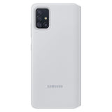 Husa Galaxy A71, Originala Samsung S-View Wallet Cover, Alb