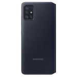 Husa Galaxy A51, Originala Samsung, S-View Wallet Cover, Neagra