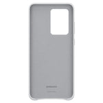 Husa Galaxy S20 Ultra, Originala Samsung, Leather Cover, Light Gray
