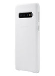 Husa Galaxy S10, Originala Samsung, Cover Leather, Alb