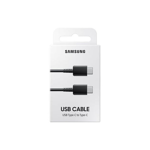 Cablu Original Samsung, date si incarcare USB Type-C La USB Type-C, 3A, 1 M, Blister, Negru