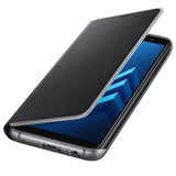 Husa Originala Samsung Flip Neon pentru Galaxy A8 (2018), Negru
