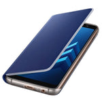 Husa Originala Samsung Flip Neon pentru Galaxy A8 (2018), Blue
