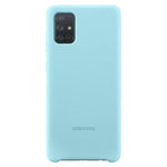 Husa Galaxy A71, Originala Samsung, Silicon, Blue