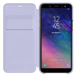 Husa Originala flip Wallet Samsung Galaxy A6 (2018), Orchid Gray